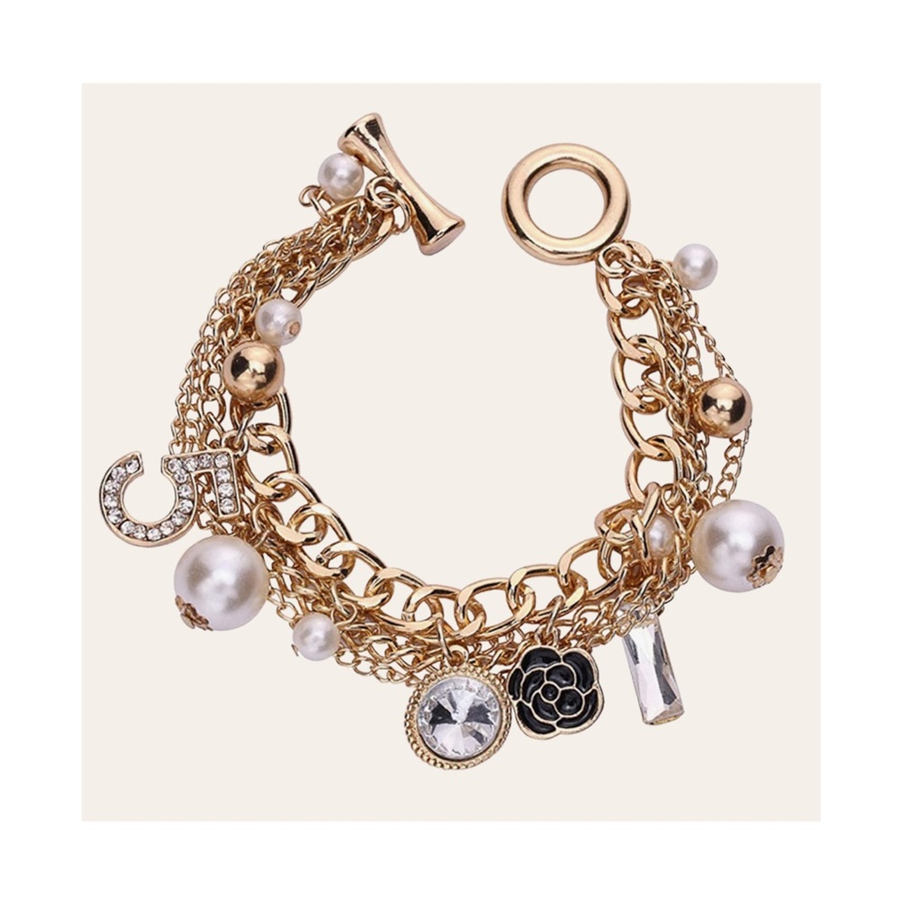 Gold Inspired Charm Bracelet